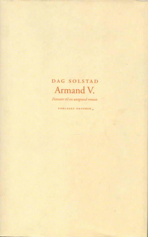 Armand V. – Fotnoter til en uutgravd roman