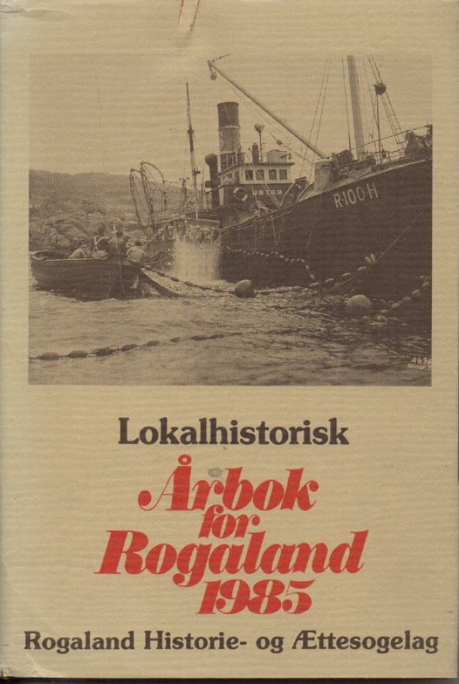 Lokalhistorisk årbok for Rogaland 1985