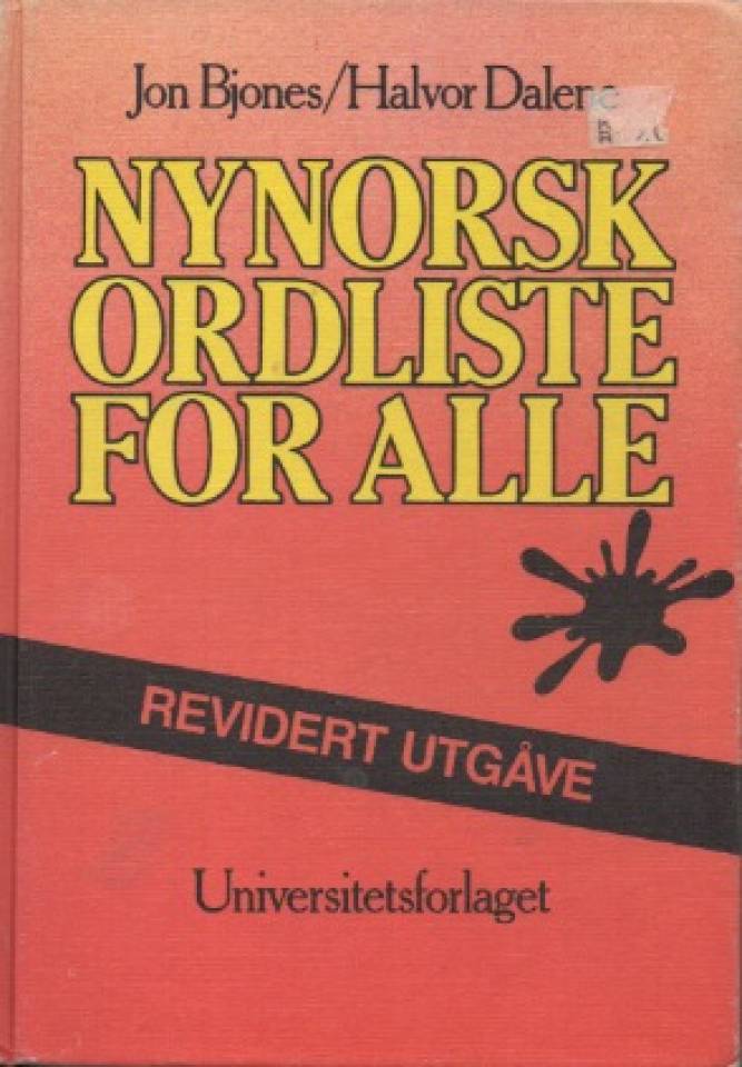 Nynorsk ordliste for alle