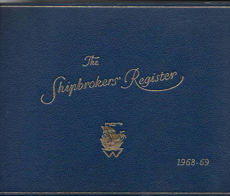 The Shipsbrokers register 1968-69