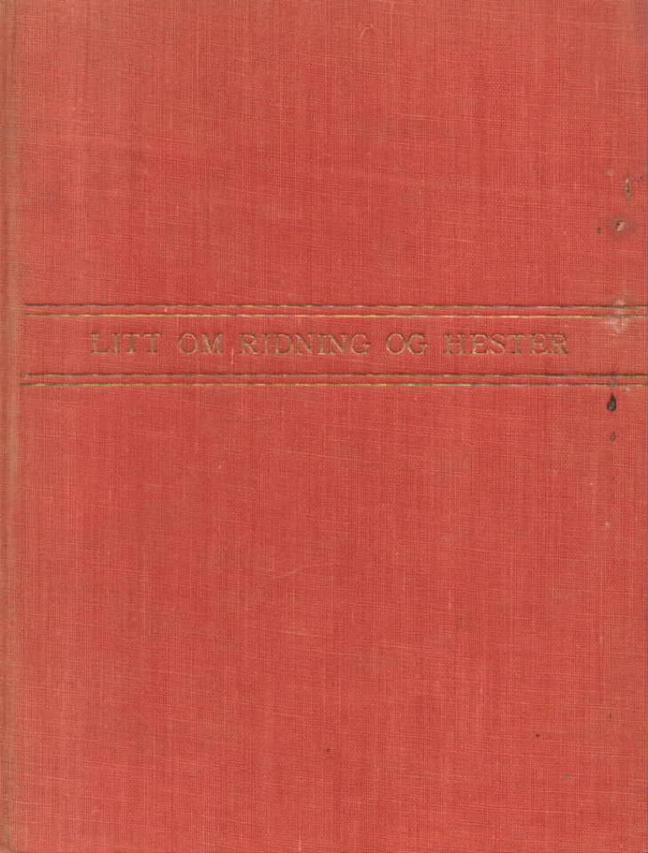 LItt om ridning og hester – råd og vink