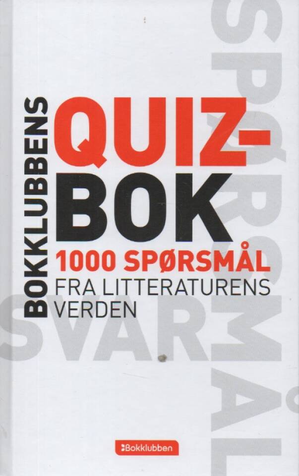 Quizbok – 1000 spørsmål fra litteraturens verden