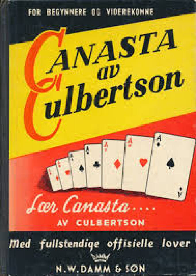 CANASTA. Med fullstendige offisielle lover.