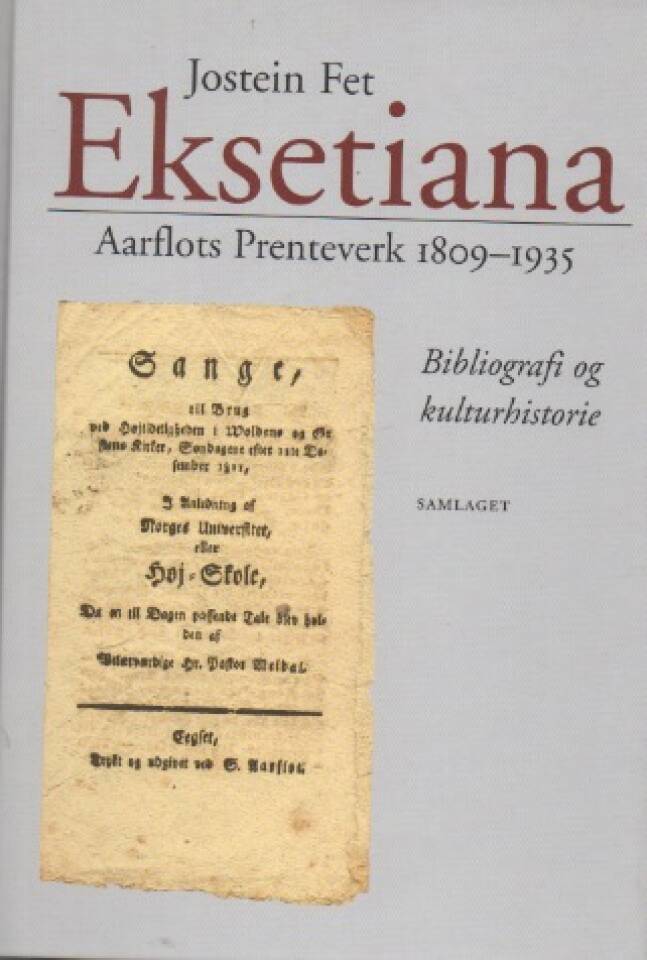 Eksetiana – Aarflots prenteverk 1809-1935