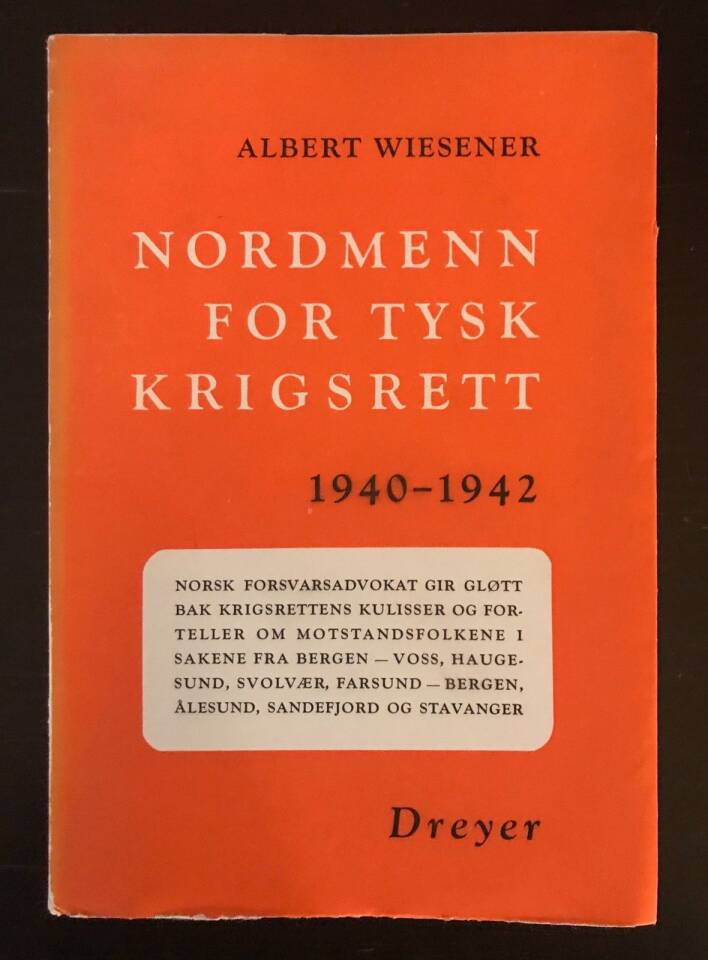 Nordmenn for tysk krigsrett 1940-1942