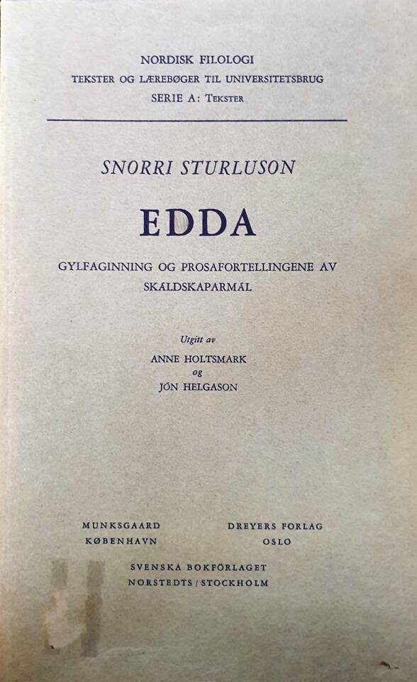 Snorri Sturluson – Edda