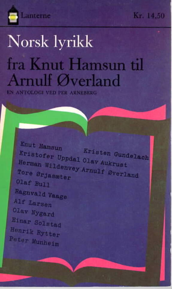 Norsk lyrikk fra Knut Hamsun til Arnulf Øverland