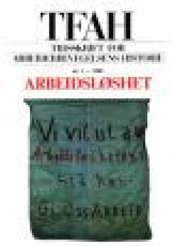 TFAH Tidskrift for Arbeiderbevegelsens historie nr. 1 - 1983