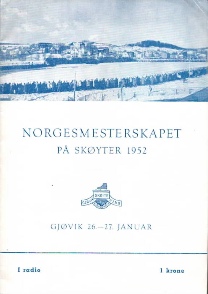 Norgesmesterskapet på skøyter 1952