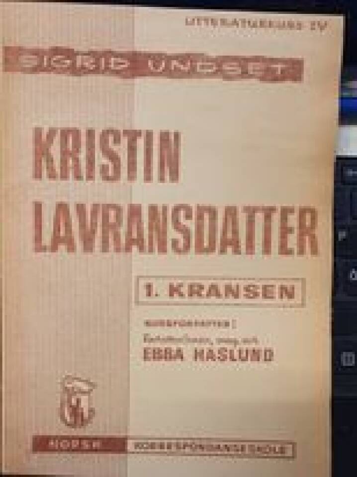 Kristin Lavrandsdatter - norsk korrespondanseskole