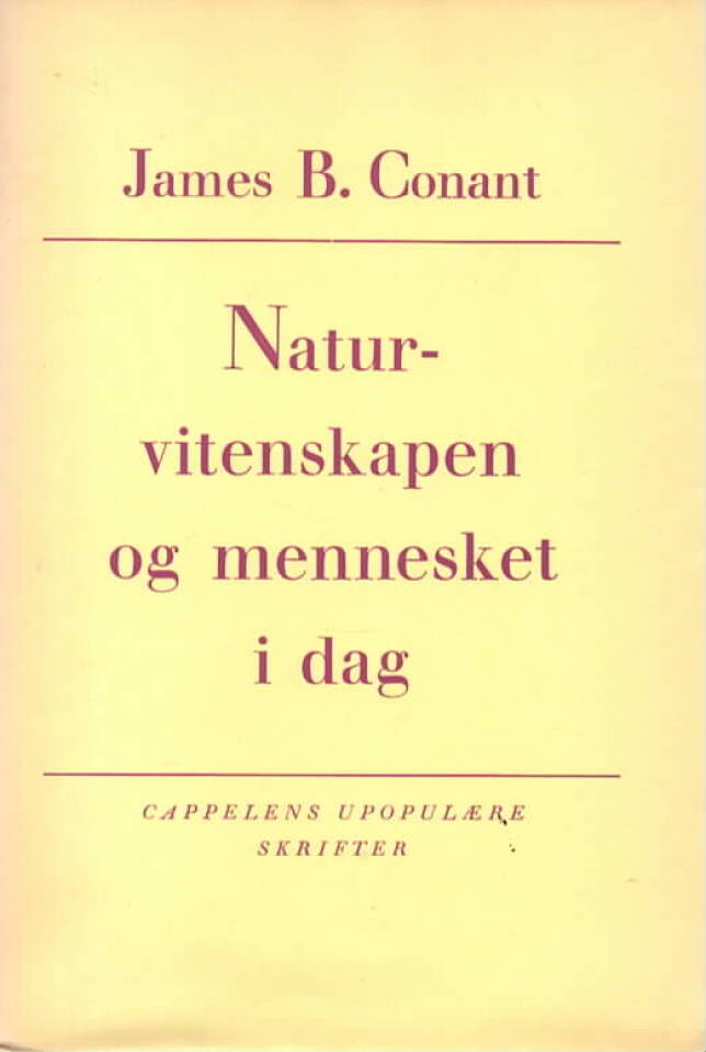 Naturvitenskapen og mennesket i dag