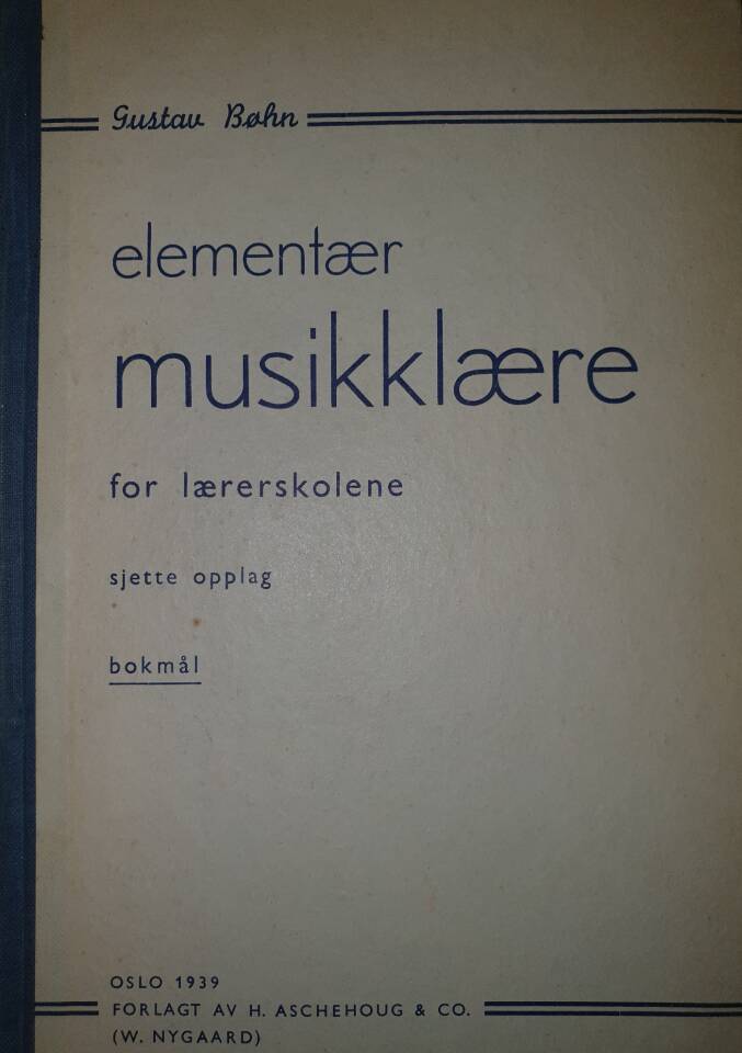 Elementær musikklære