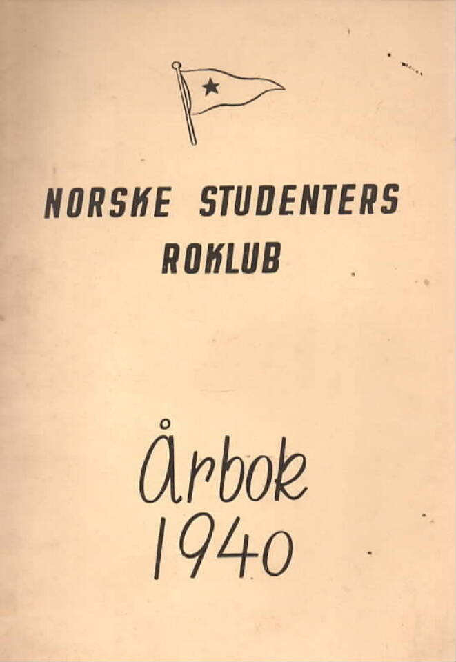 Norske studenters roklub – Årbok 1940