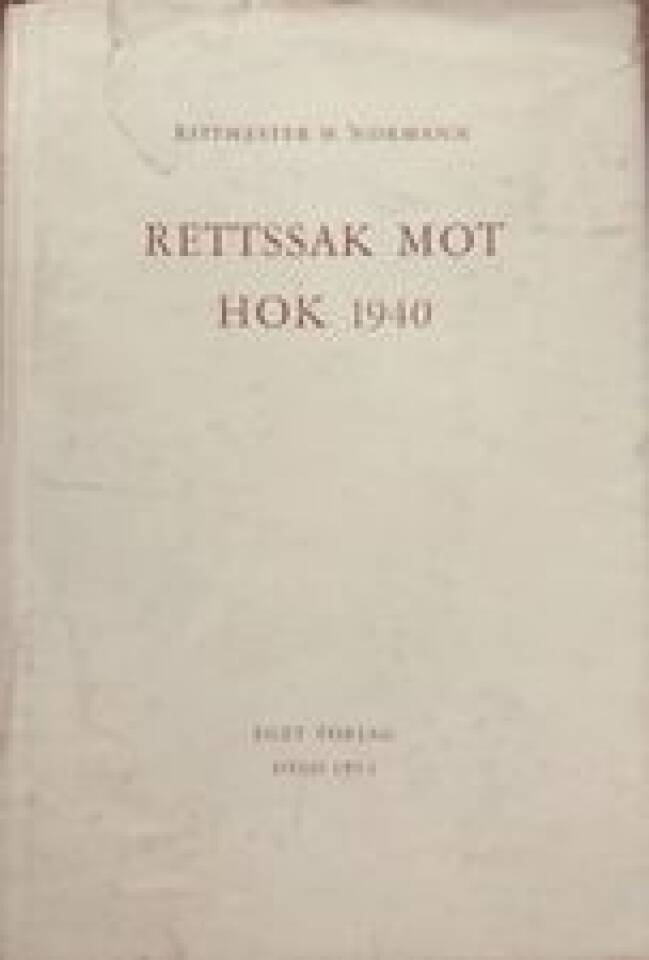 Rettssak mot Hok 1940