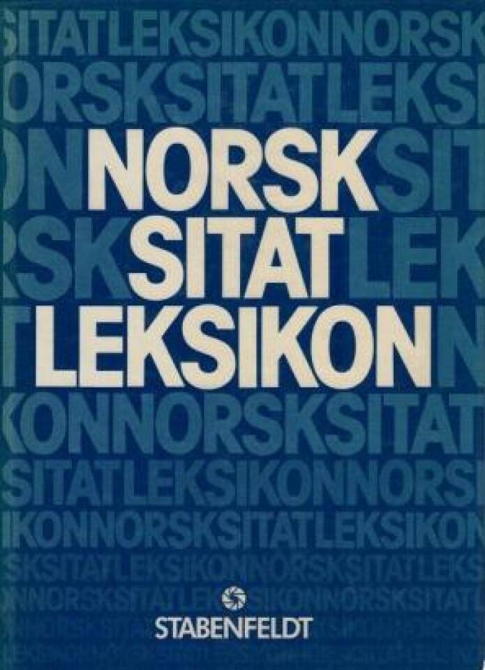 NORSK SITATLEKSIKON