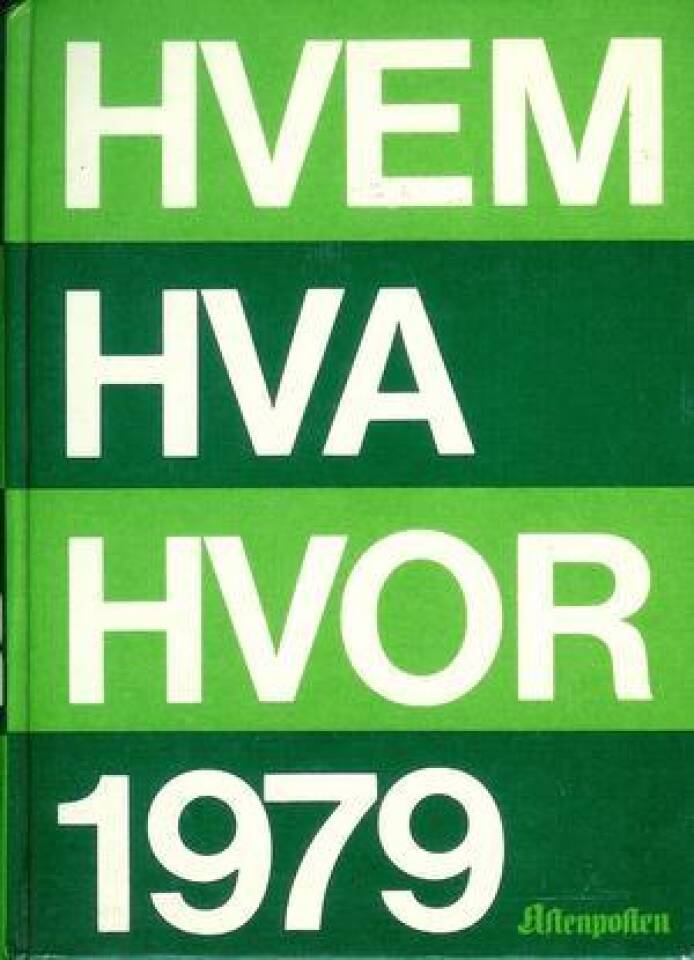 HVEM HVA HVOR 1979