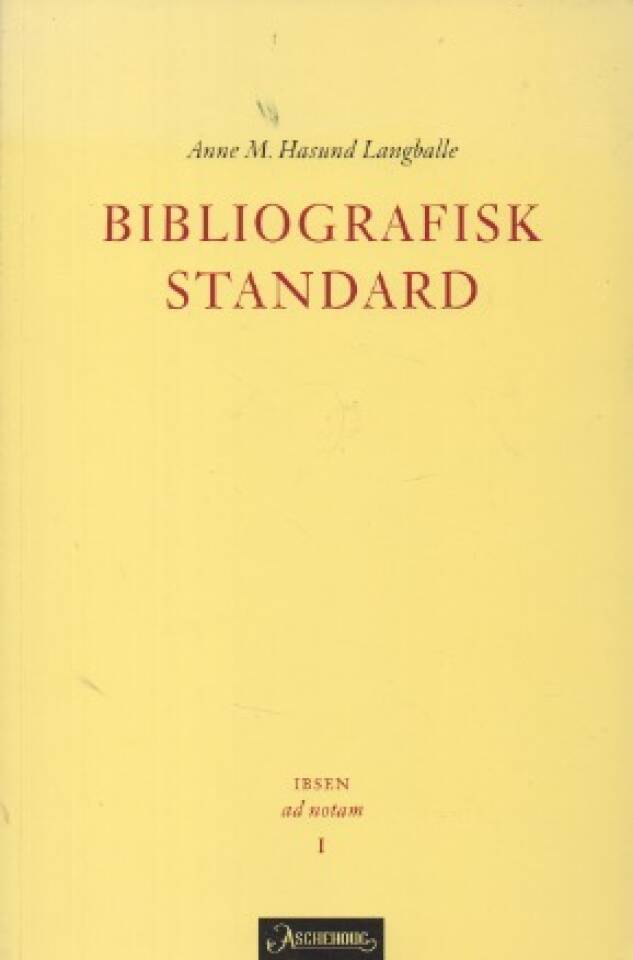 Bibliografisk standard I