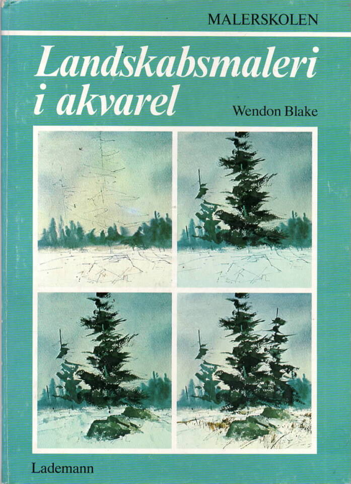 Landskabsmaleri i akvarel