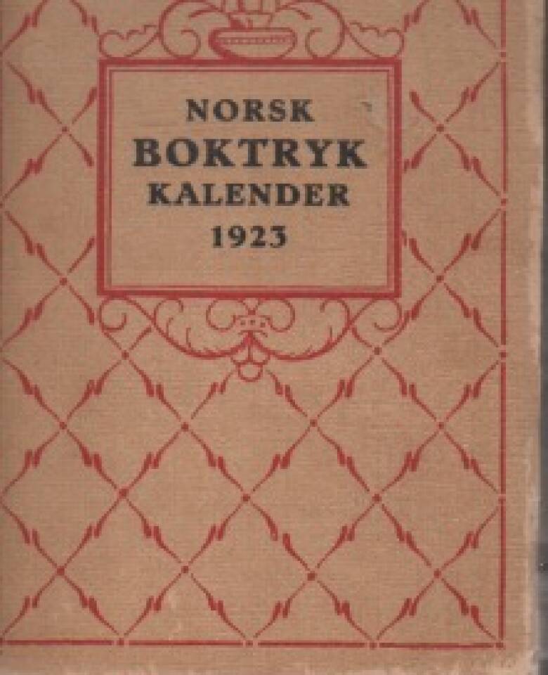 Norsk boktrykkalender 1923