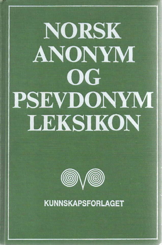 Norsk anonym og psevdonymleksikon