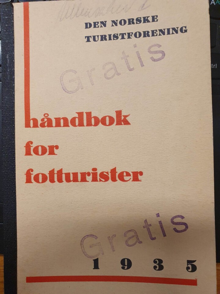 håndbok for fotturister 1935