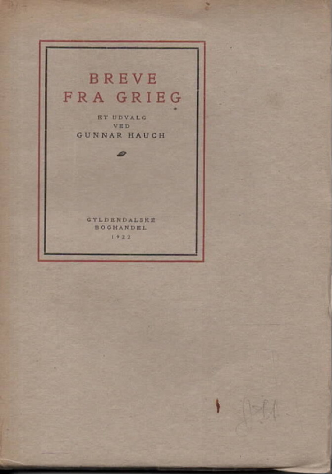 Breve fra Grieg