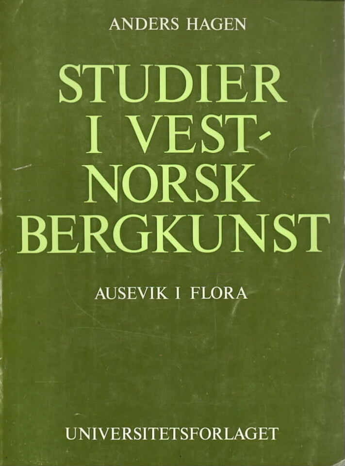 Studier i Vestnorsk bergkunst – Ausevik i Flora