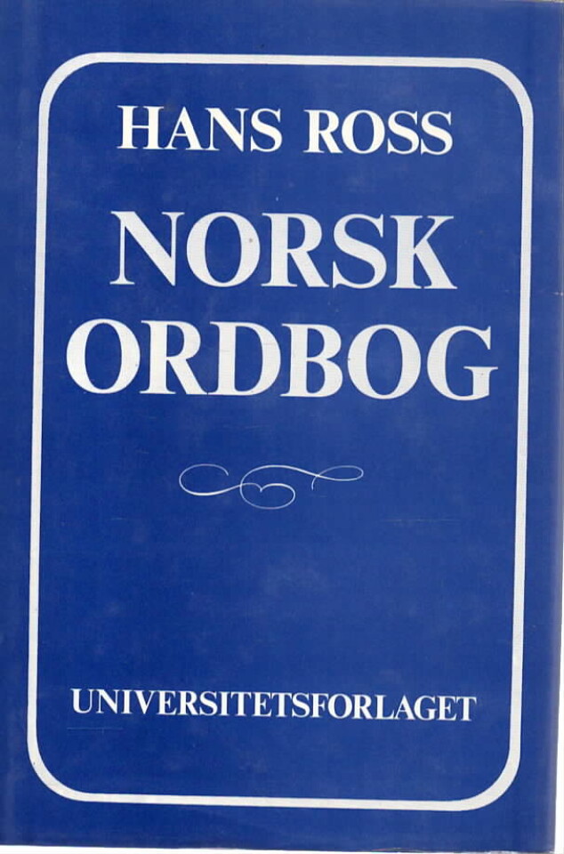 Hans Ross: Norsk Ordbog
