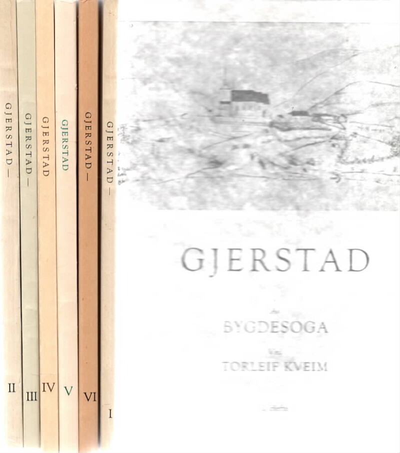 Gjerstad – av bygdesoga I-VI