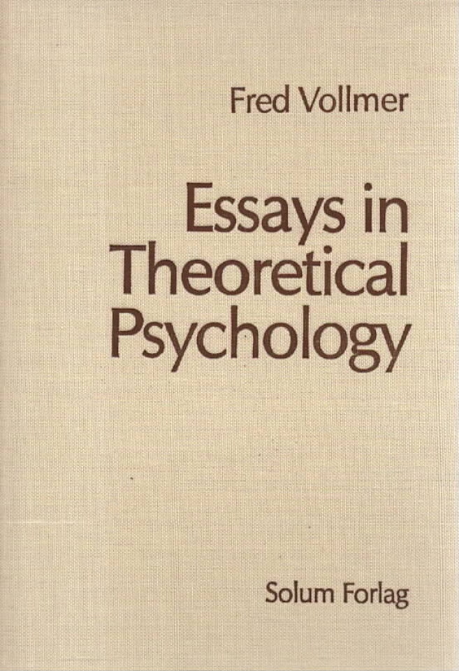 Essays in Theoretical Psychology