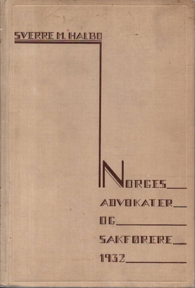 Norges advokater og sakførere 1932