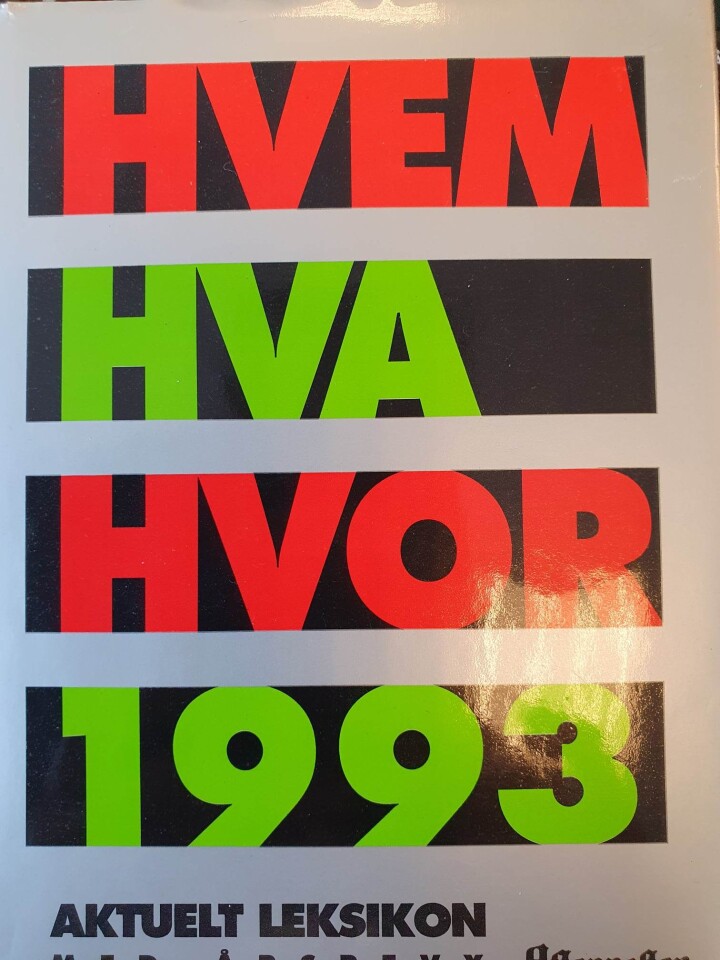 Hvem Hva Hvor 1993