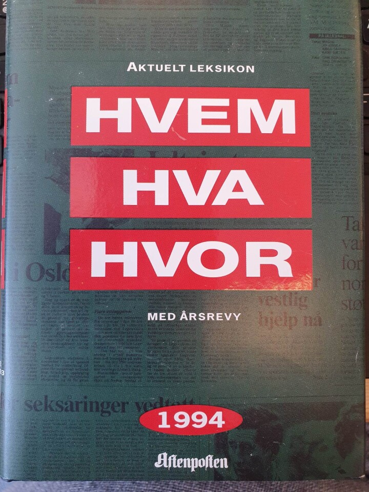 Hvem Hva Hvor 1994