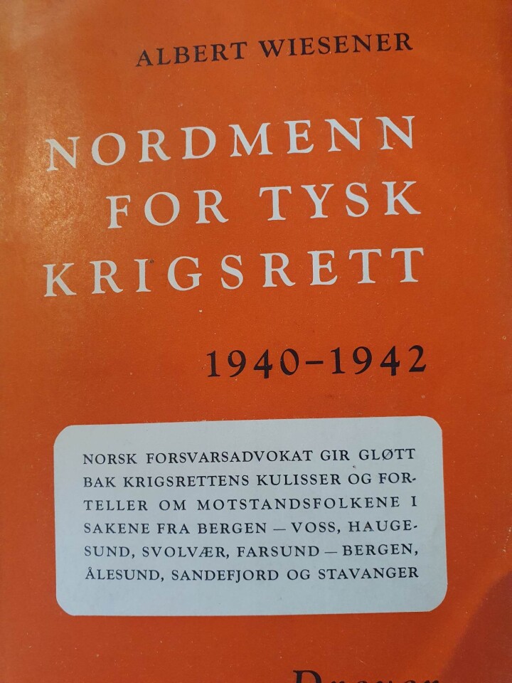 Nordmenn for tysk krigsrett 1940-1942