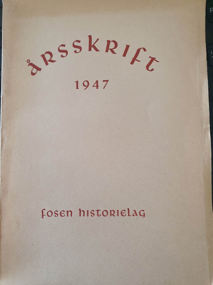 Årsskrift 1947