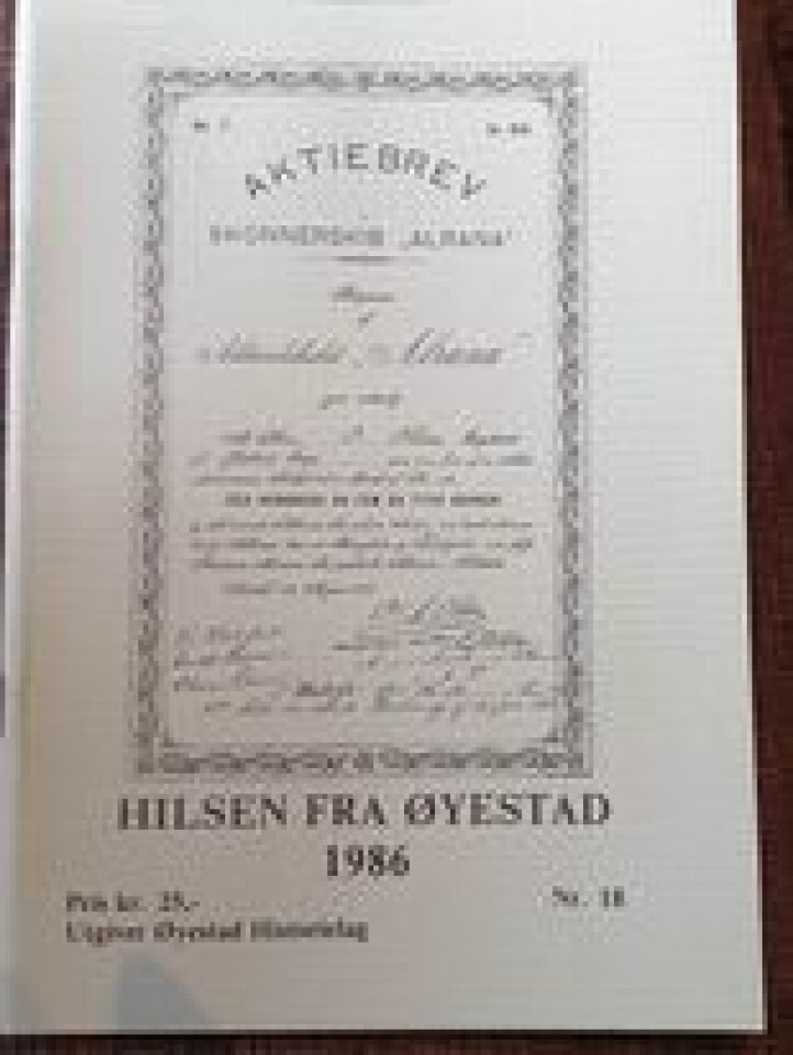 Hilsen fra Øyestad nr.18 - 1986
