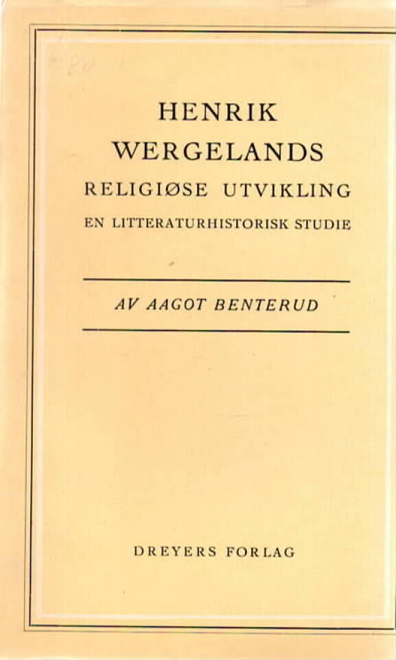 Henrik Wergelands religiøse utvikling