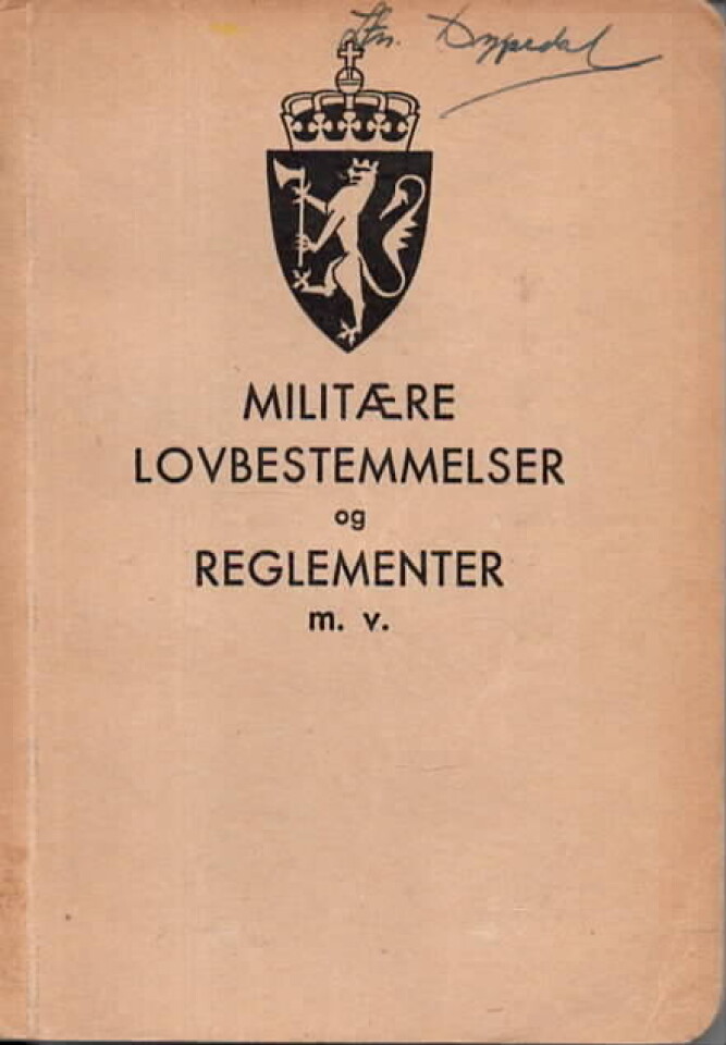 Militære lovbestemmelser og reglementer