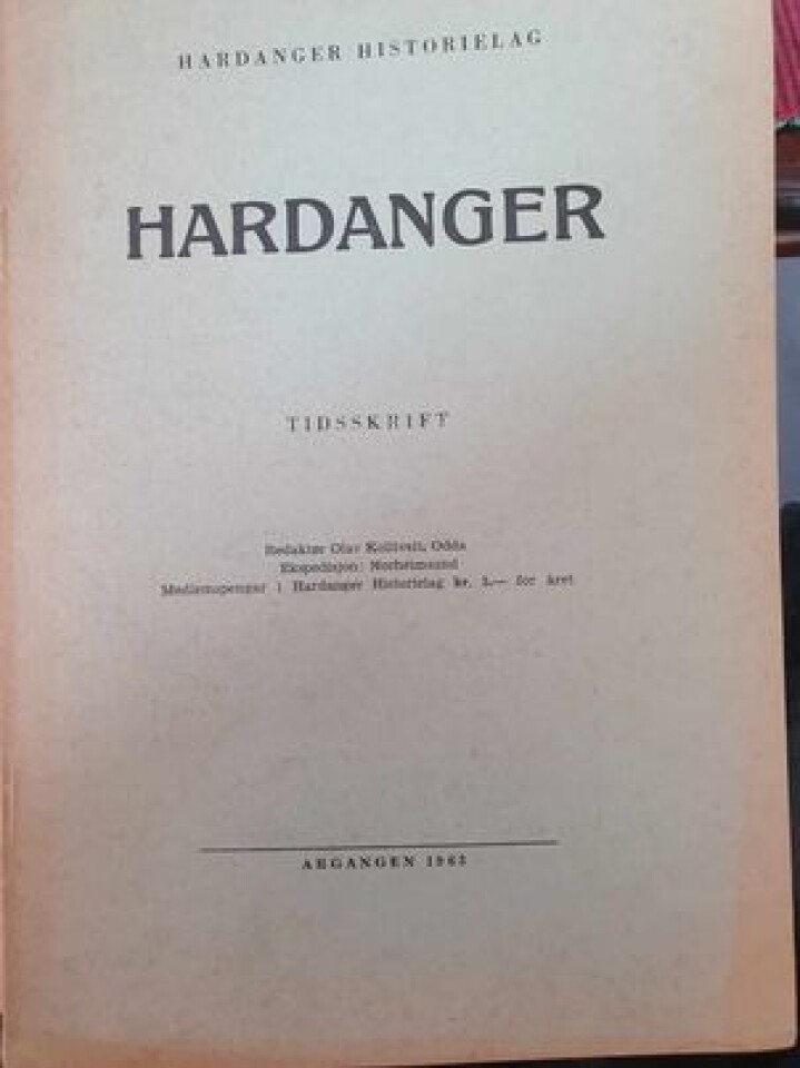 Hardanger (1963)