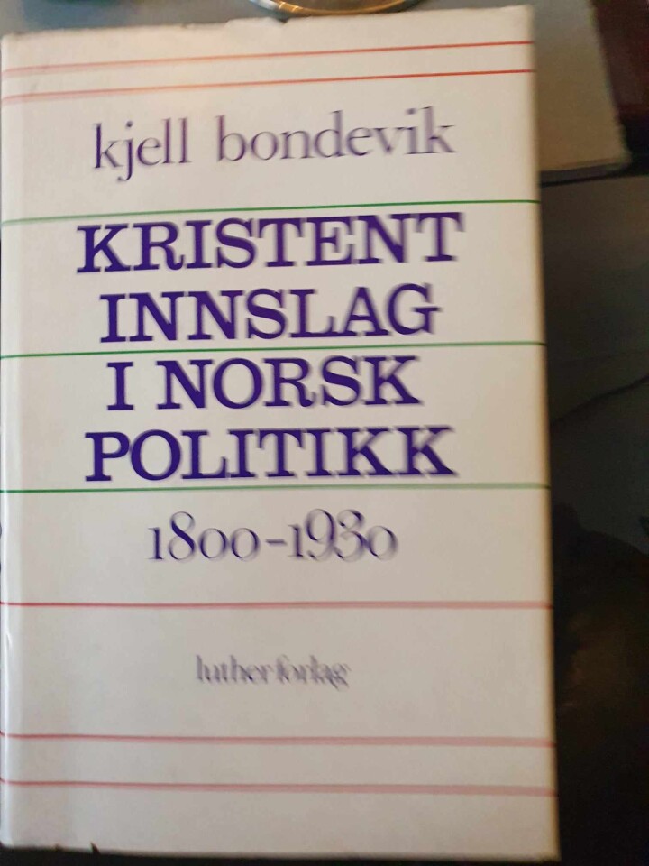 Kristent innslag i norsk politikk. 