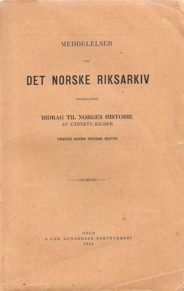 Det norske riksarkiv