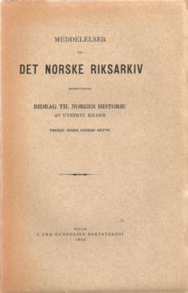 Det norske riksarkiv