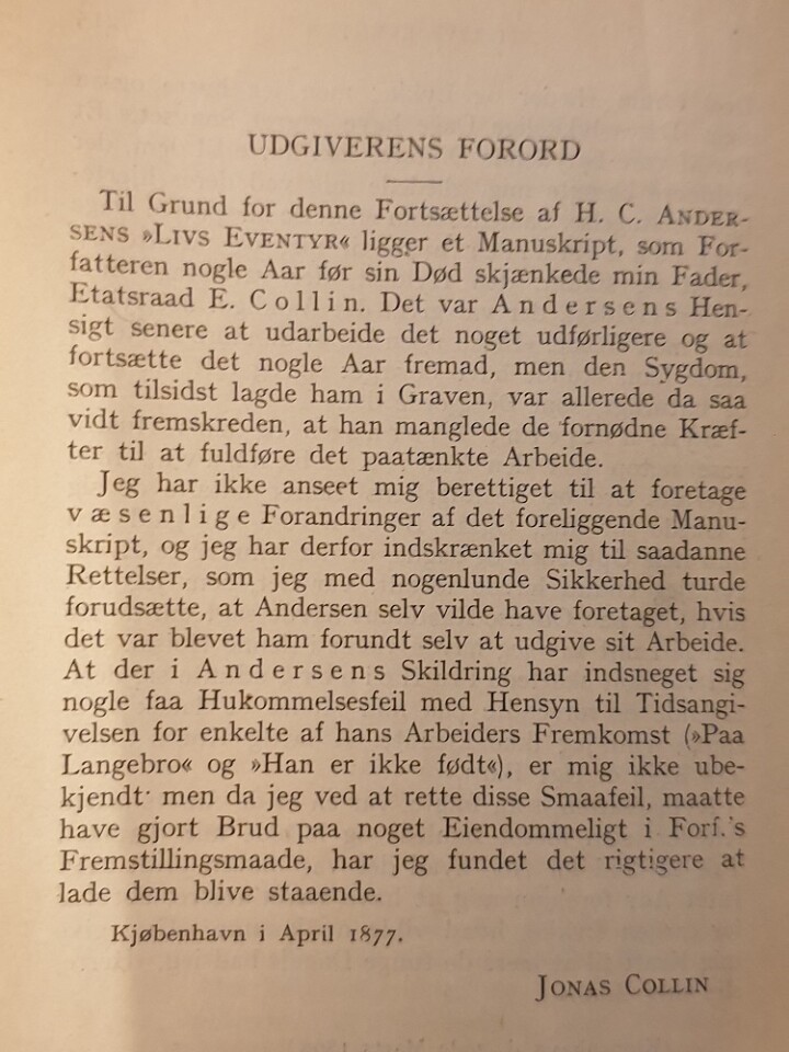 H.C. Andersen: Mit livs eventyr - fortsættelse (1855-1867)