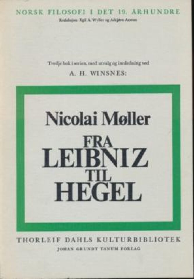 Fra Leibniz til Hegel