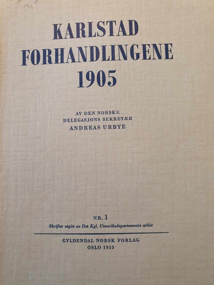 Karlstad forhandlingene 1905