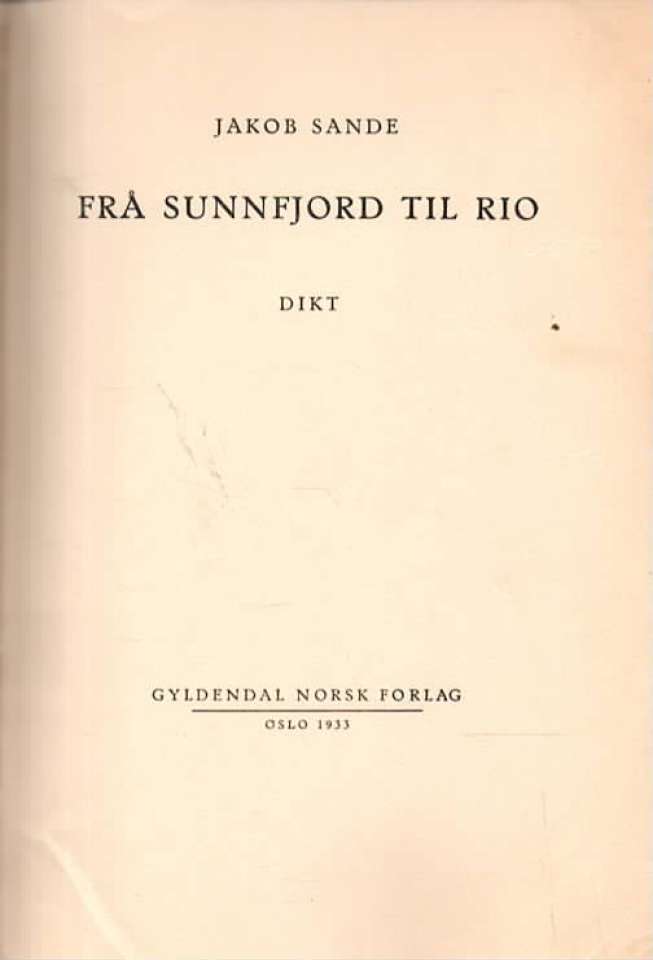 Fra Sunnfjord til Rio