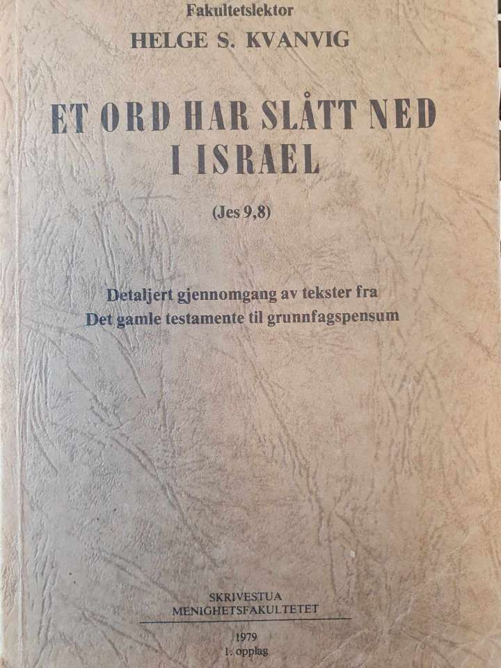 Et ord har slått ned i Israel