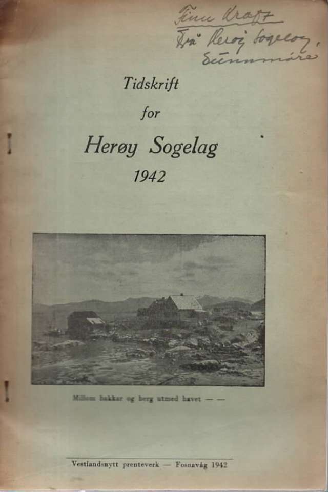 Tidskrift for herøy Sogelag 1942