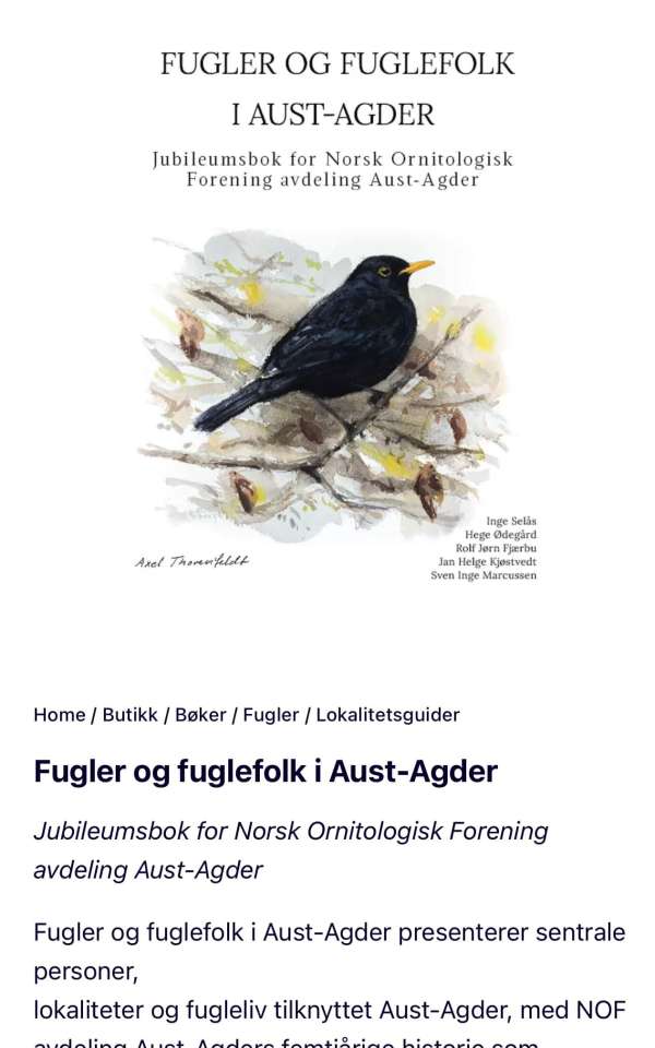 Fugler og fuglefolk i Aust-Agder