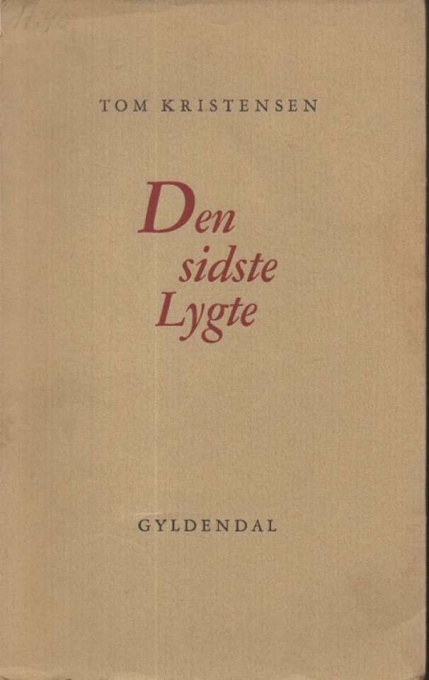 Den sidste Lygte – lyrikk